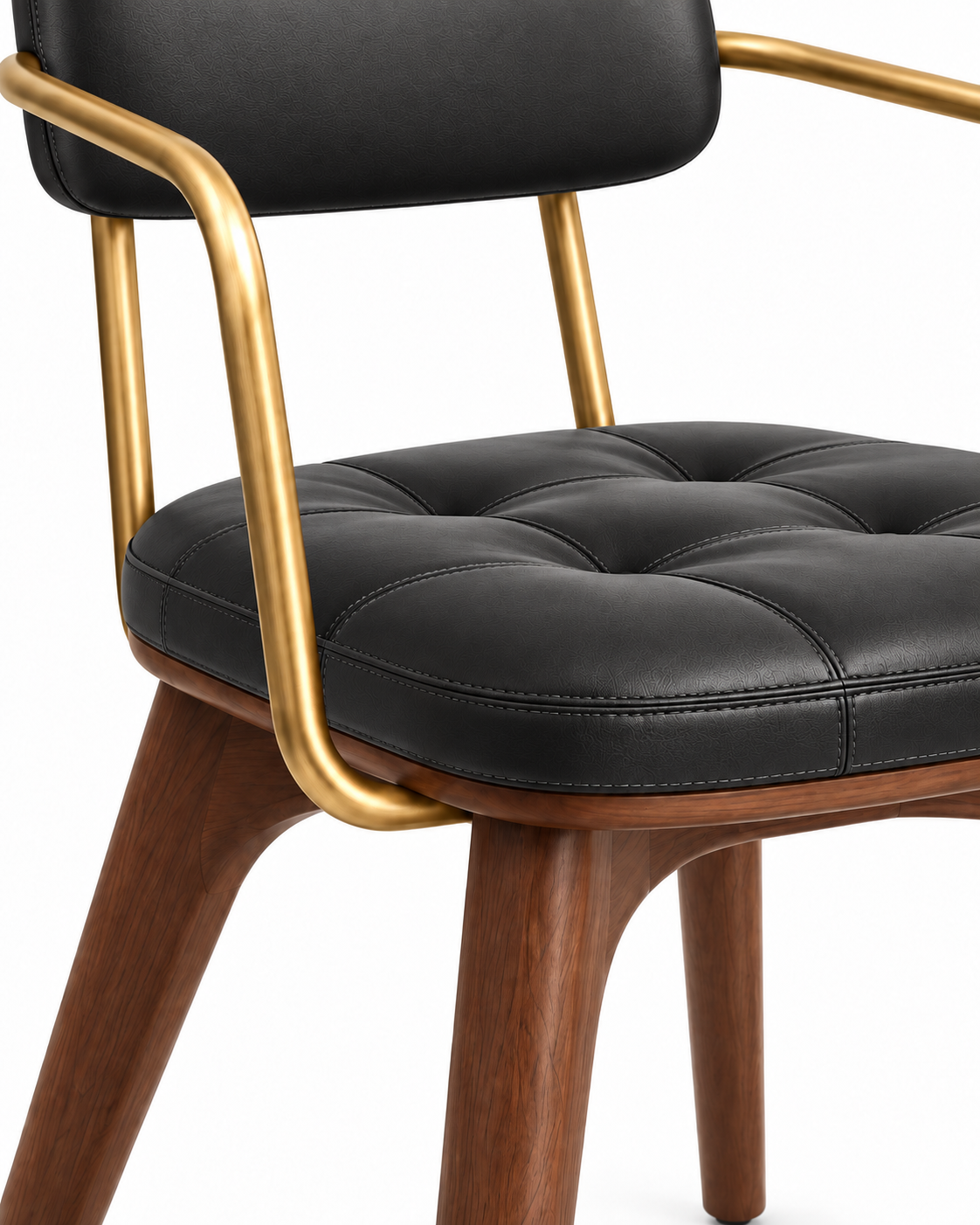 CIRCUIT DINING CHAIR WITH ARMRESTS — detail close-up