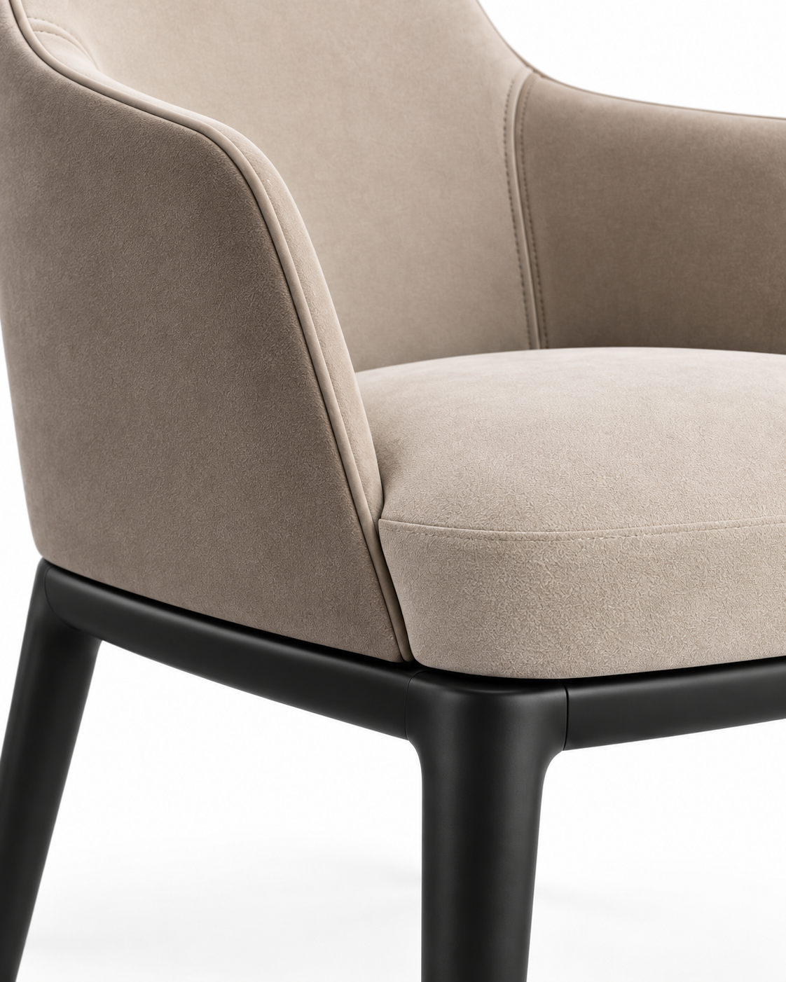 NEST dining chair with armrests close-up