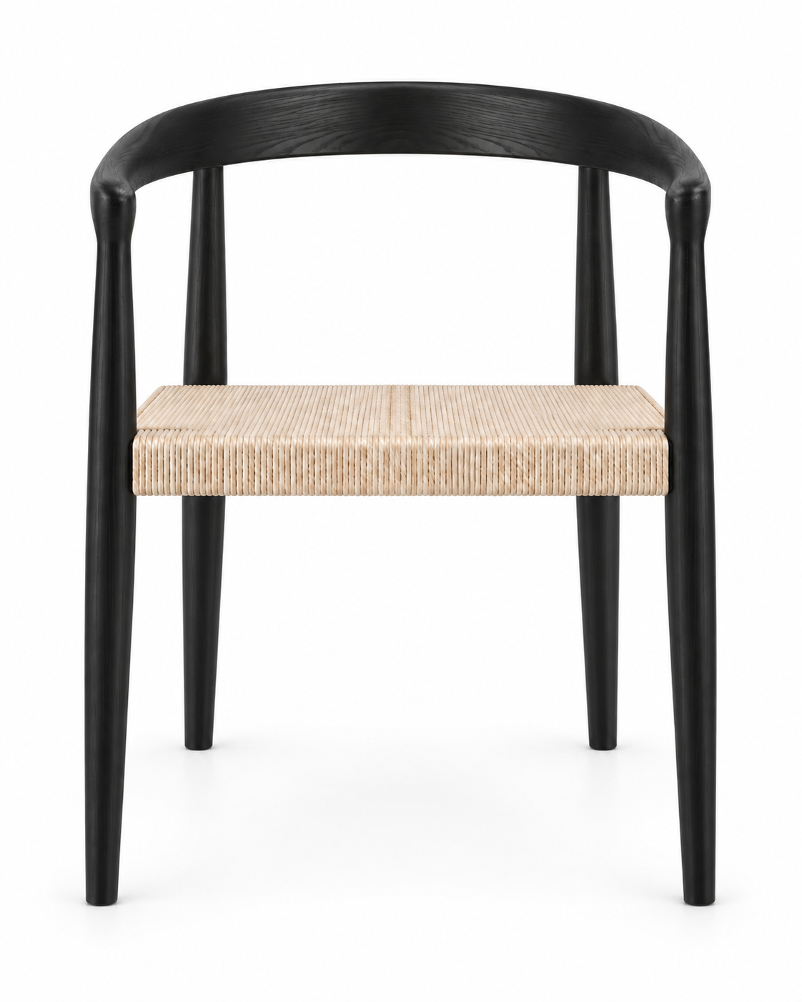 RADIUS dining chair with armrests front view