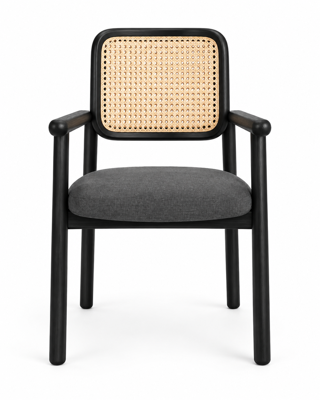 FRAME DINING CHAIR WITH ARMRESTS front view