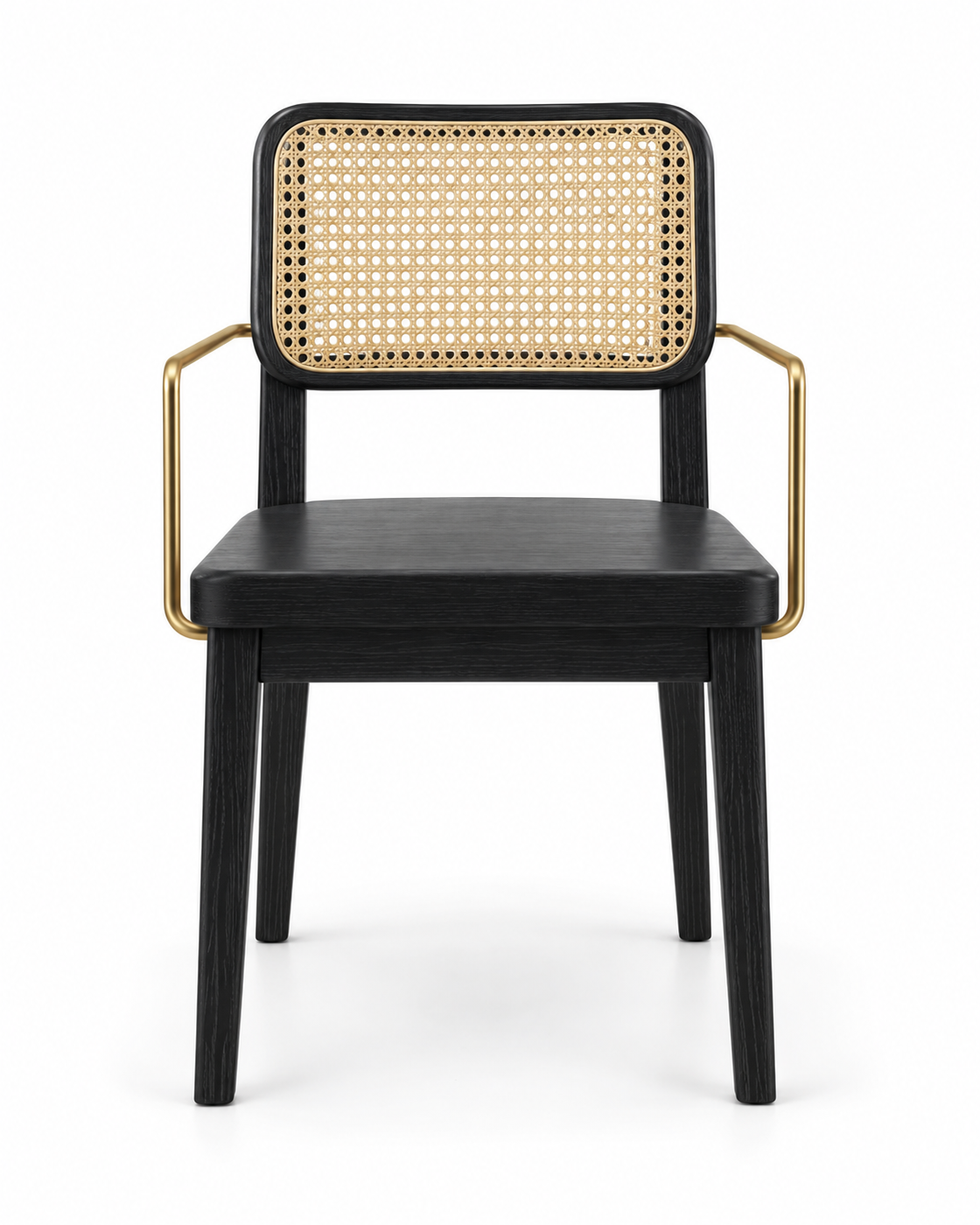 TRACE DINING CHAIR WITH ARMRESTS front view