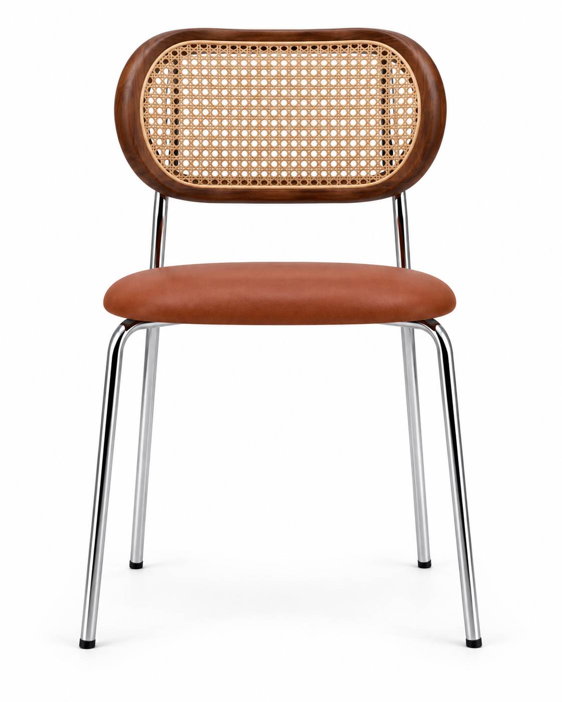 WICK COGNAC DINING CHAIR front view