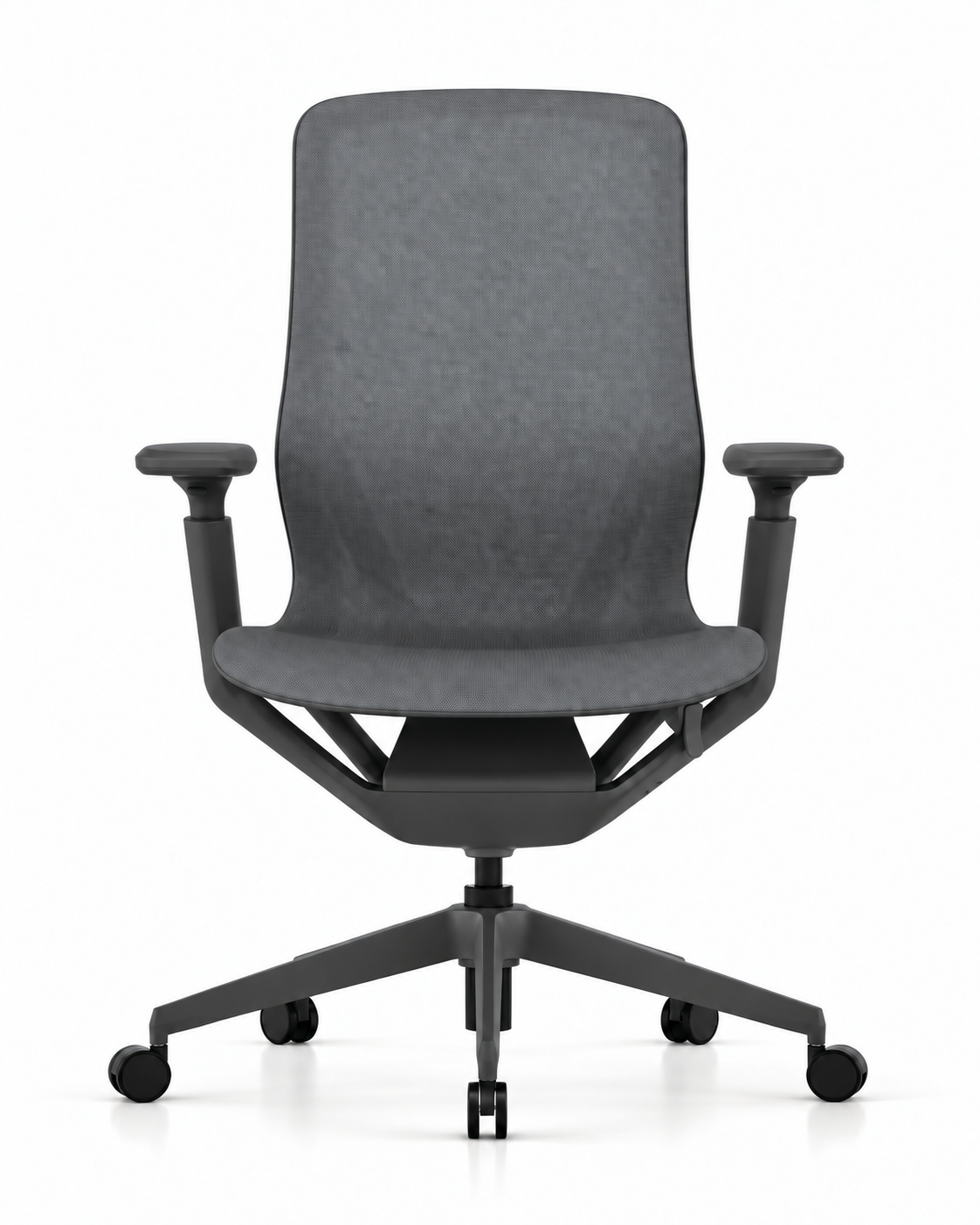 SUSPEND CHARCOAL OFFICE CHAIR — Front view