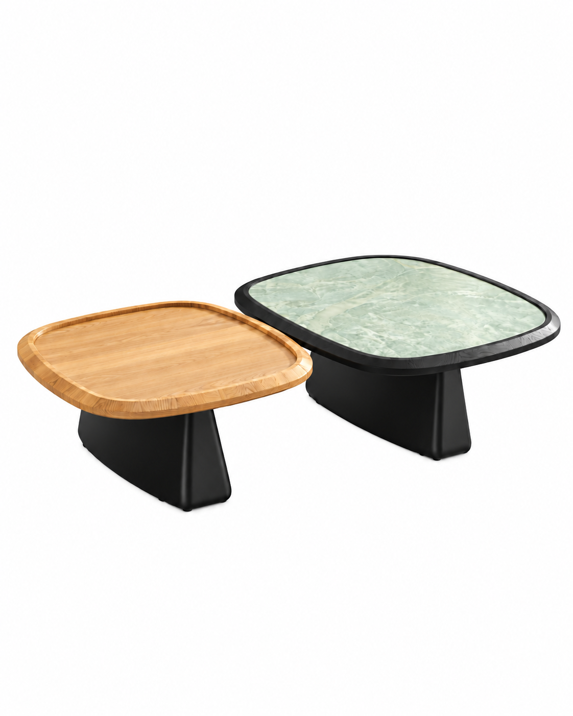 JADE COFFEE TABLE SET angled view