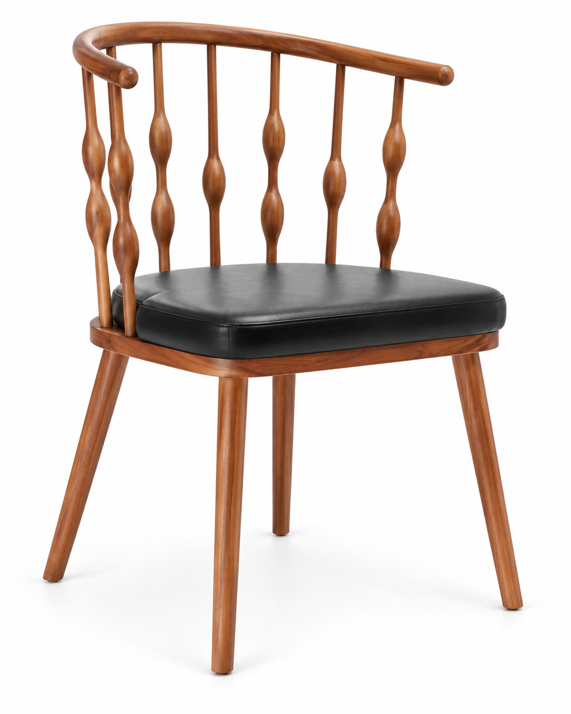 SPINDLE DINING CHAIR WITH ARMRESTS