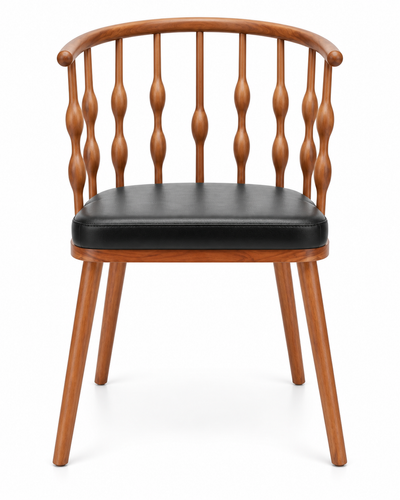 SPINDLE DINING CHAIR WITH ARMRESTS