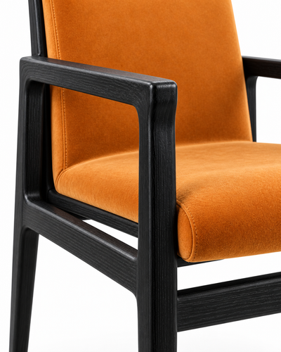 GRID DINING CHAIR WITH ARMRESTS