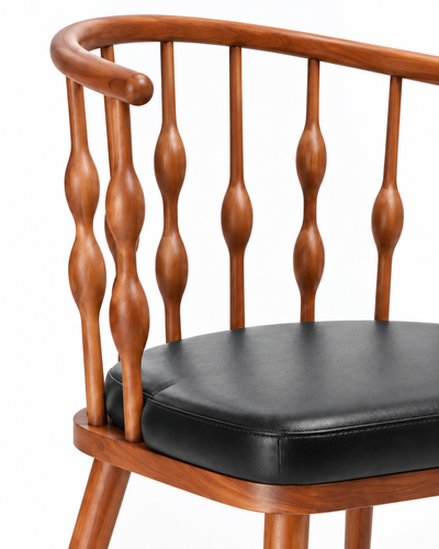 SPINDLE DINING CHAIR WITH ARMRESTS