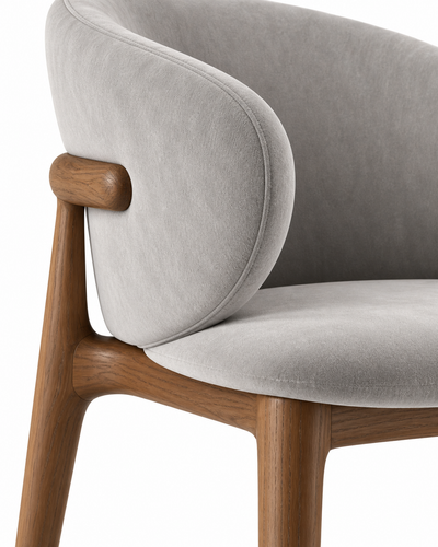 WAVE DINING CHAIR WITH ARMRESTS