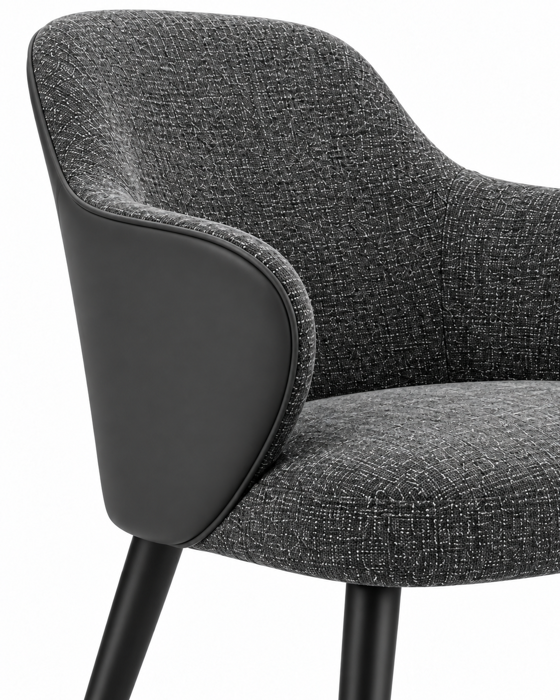 WING dining chair with armrests – close-up