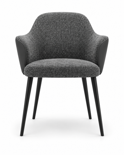 WING dining chair with armrests – front view