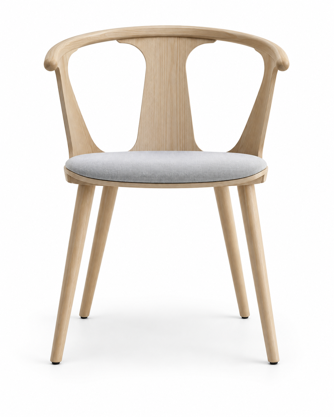 CROWN dining chair with armrests – front view