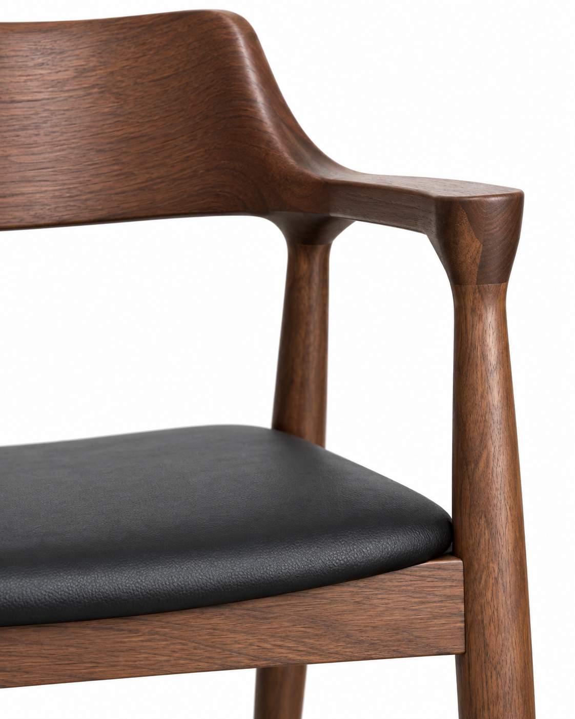 Crest dining chair with armrests – detail view