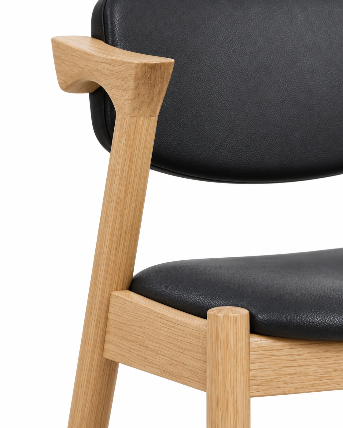 LINK DINING CHAIR WITH ARMRESTS — detail close-up