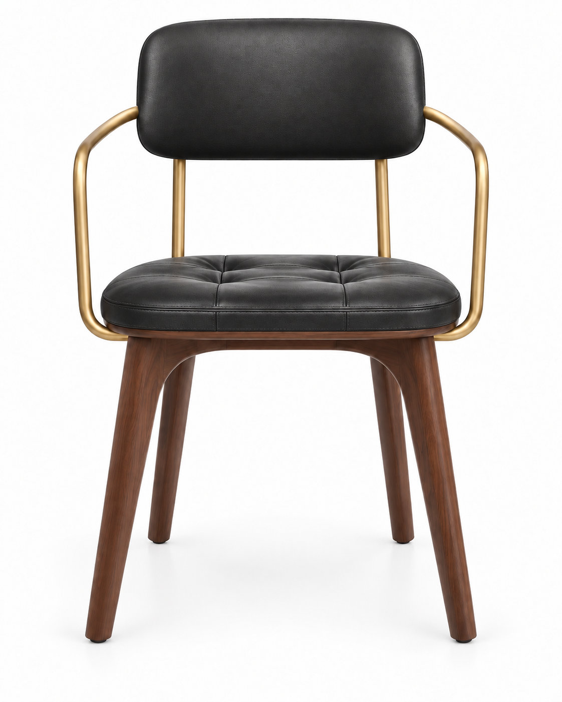 CIRCUIT DINING CHAIR WITH ARMRESTS — front view