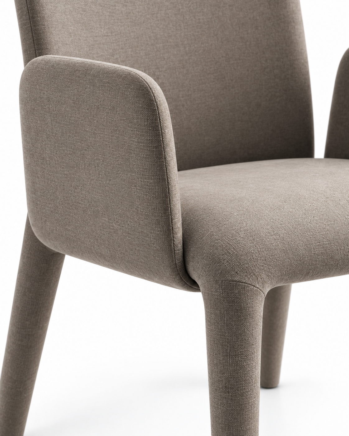 DUNE dining chair with armrests close-up