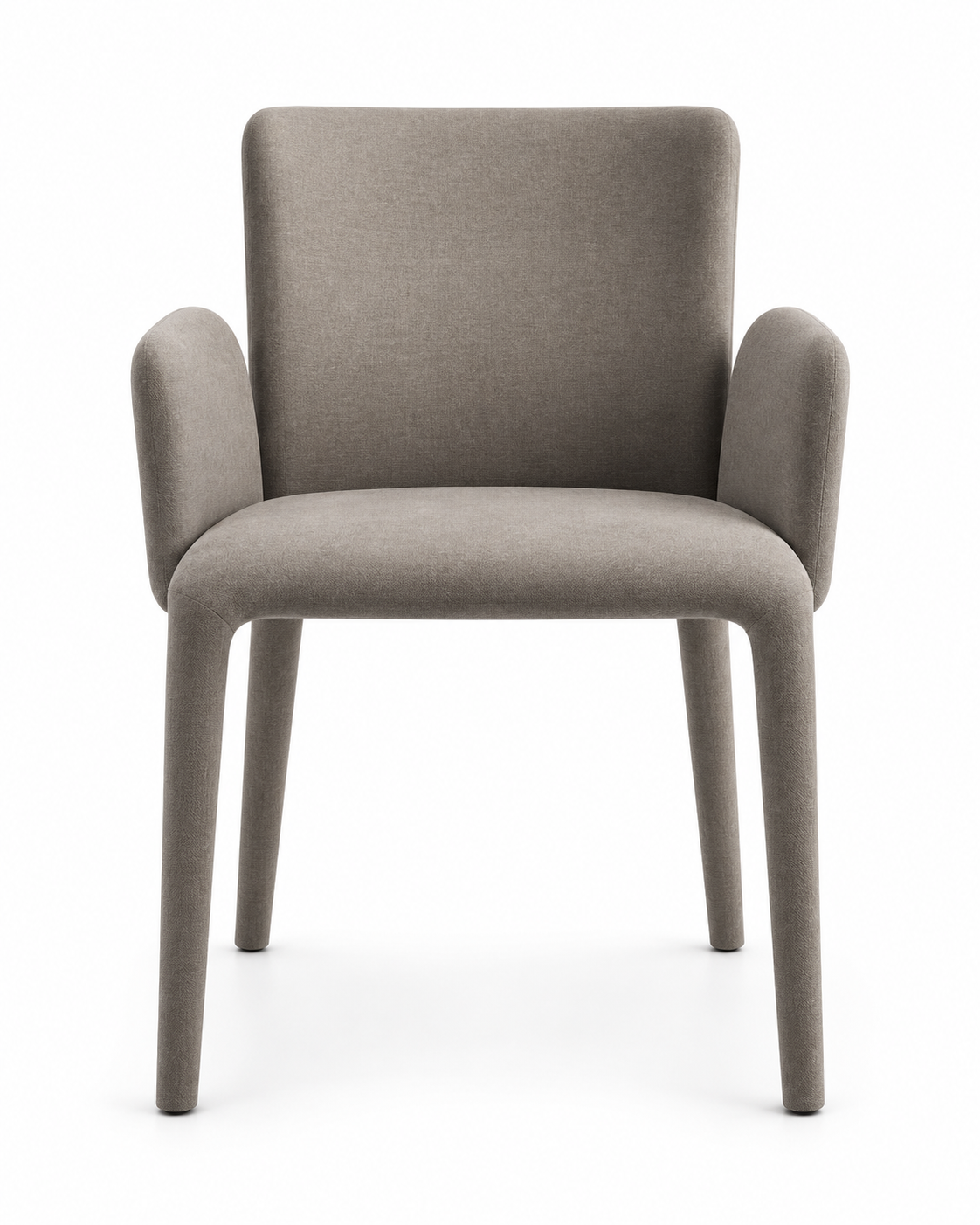 DUNE dining chair with armrests front view