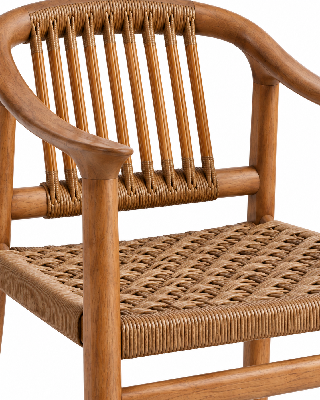 WEAVE DINING CHAIR WITH ARMRESTS