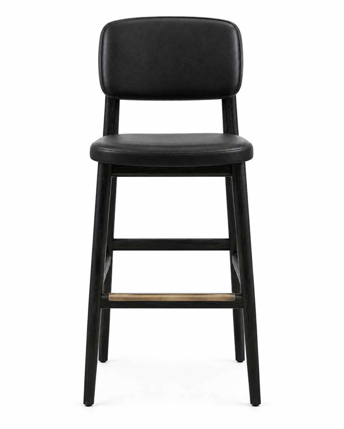 TREST BLACK BAR STOOL front view