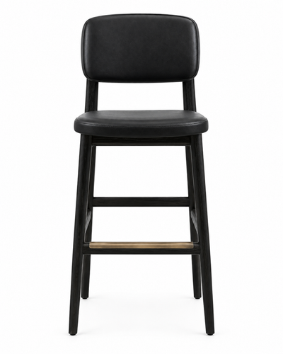 TREST BLACK BAR STOOL front view