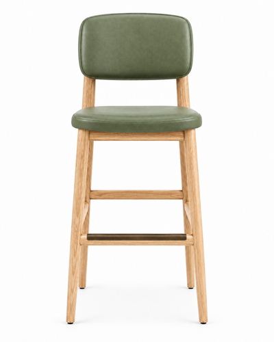 TREST SAGE NATURAL BAR STOOL front view