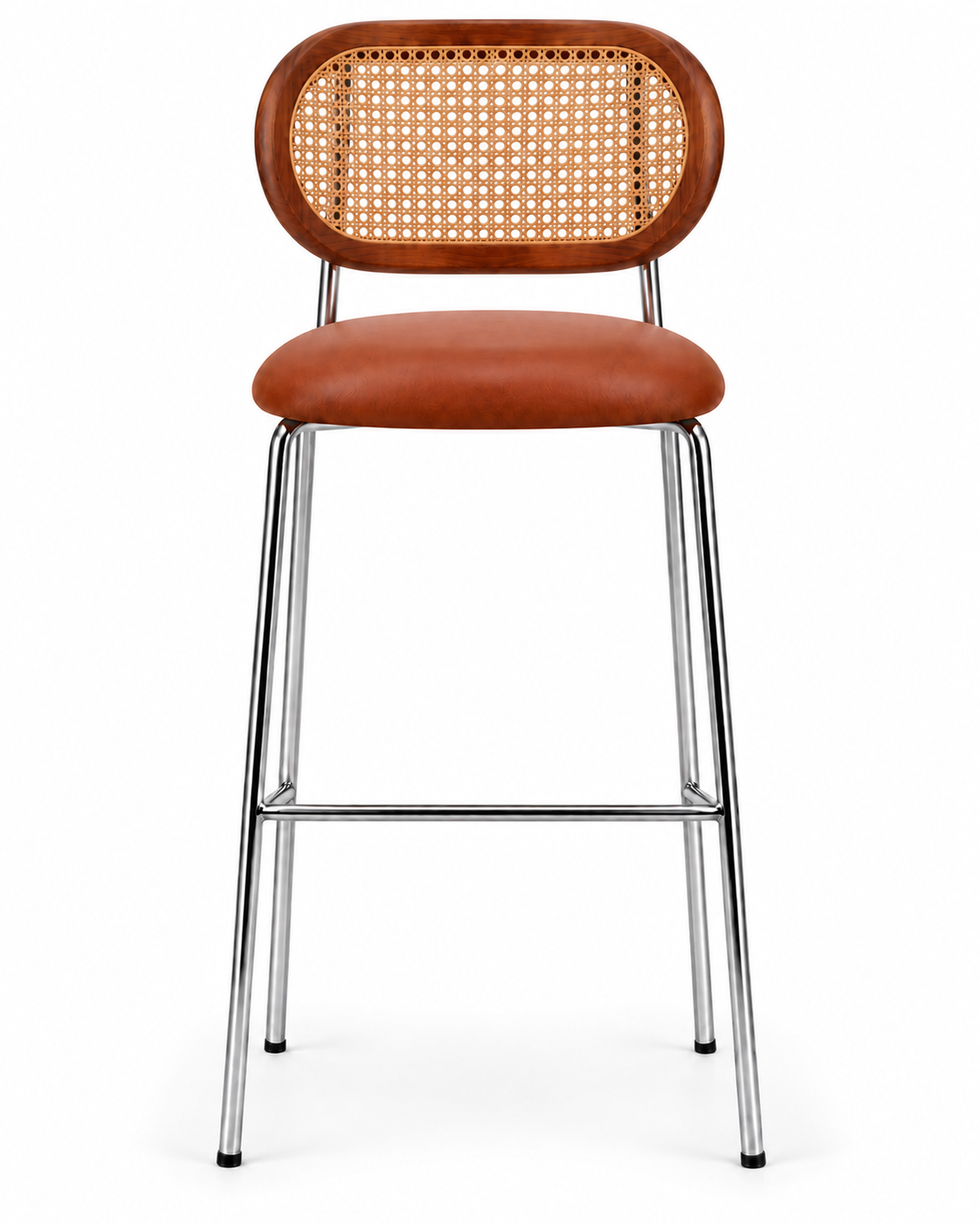WICK COGNAC BAR STOOL front view