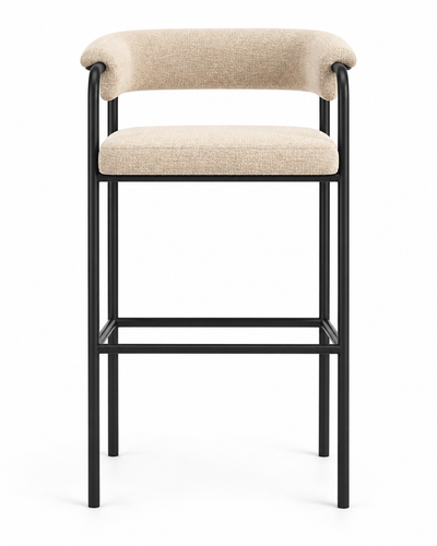BAND SAND BLACK BAR STOOL front view