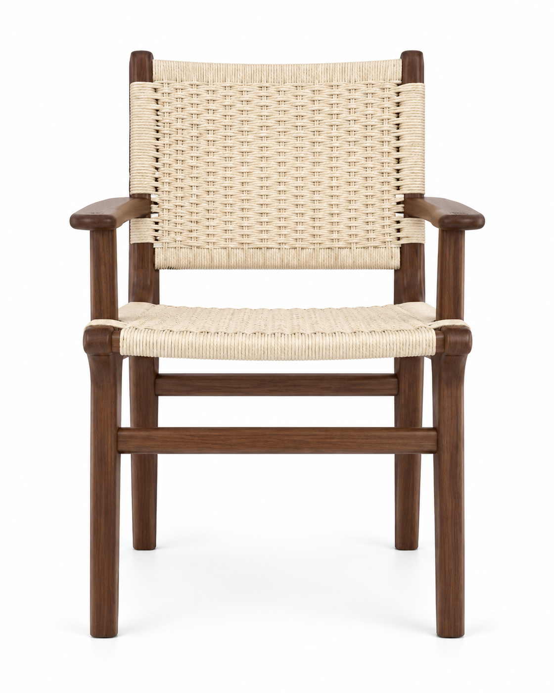SAFARI DINING CHAIR WITH ARMRESTS front view