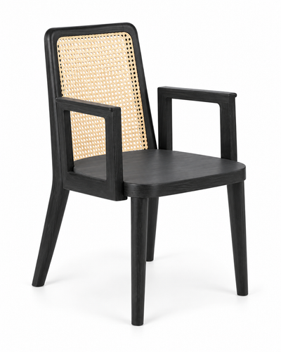 PORTICO DINING CHAIR WITH ARMRESTS angled view