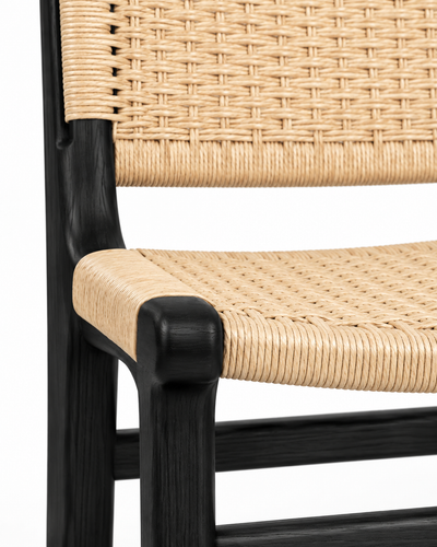 RAIL DINING CHAIR material and construction detail