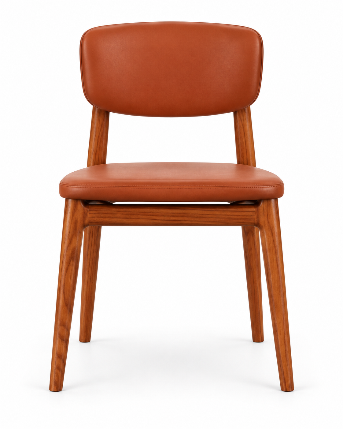 TREST COGNAC DINING CHAIR front view