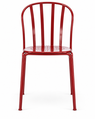 PIAZZA RED DINING CHAIR front view
