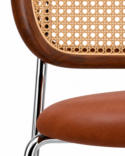 WICK COGNAC DINING CHAIR detail