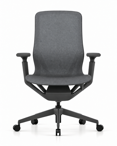 SUSPEND CHARCOAL OFFICE CHAIR — Front view