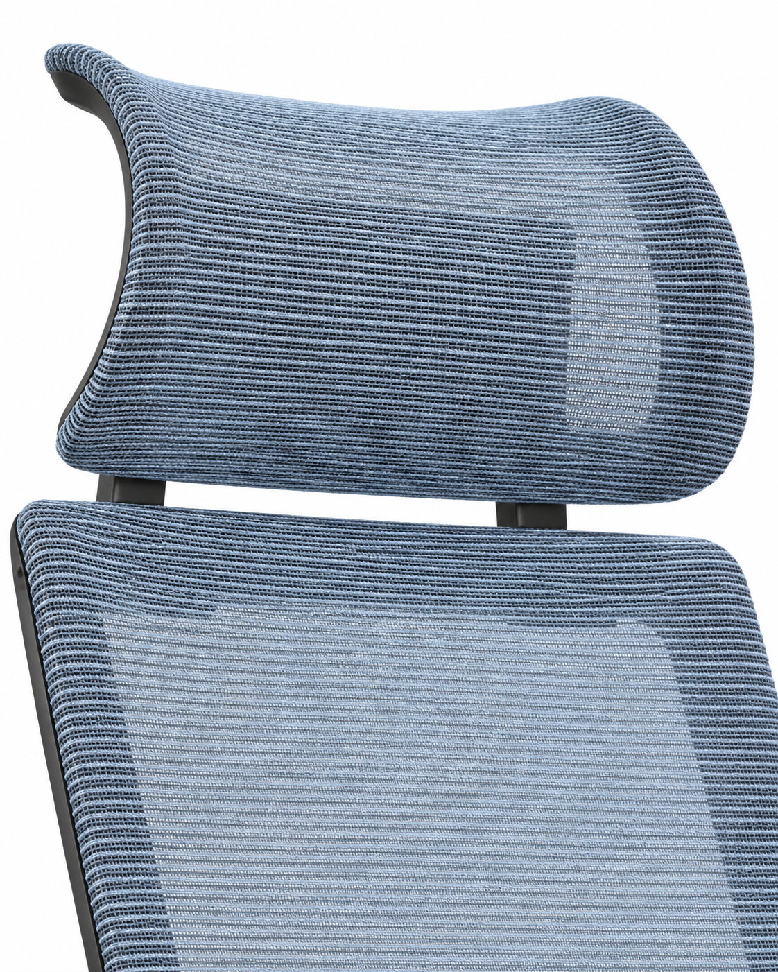 FLEXURE BLUE BLACK OFFICE CHAIR WITH HEADREST — Detail