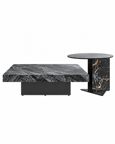OBSIDIAN COFFEE TABLE SET front view