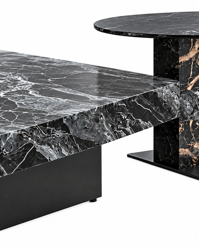 OBSIDIAN COFFEE TABLE SET detail