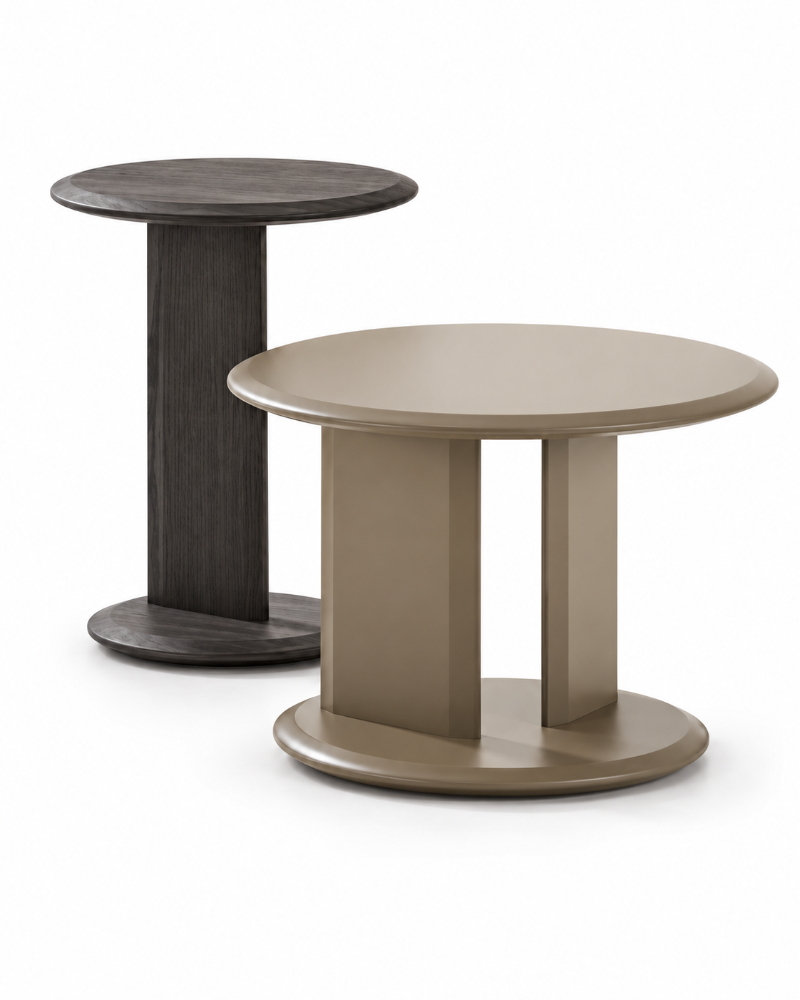 SPOOL COFFEE TABLE SET angled view