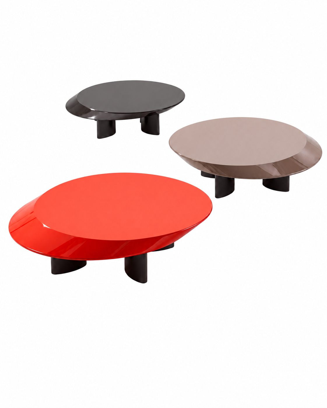 PRISM COFFEE TABLE SET angled view