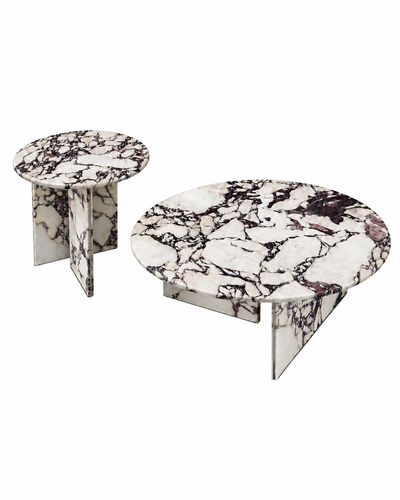 BRECCIA COFFEE TABLE SET angled view