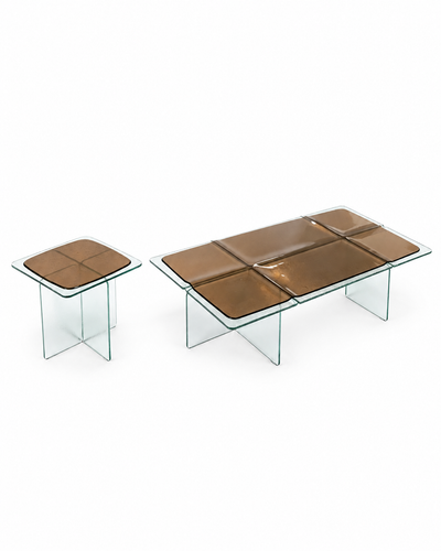 VETRA RECTANGULAR COFFEE TABLE SET angled view