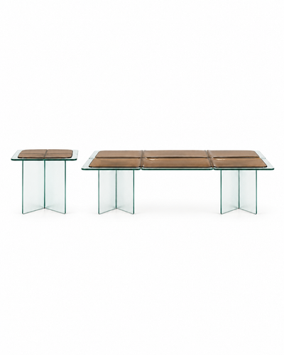 VETRA RECTANGULAR COFFEE TABLE SET front view