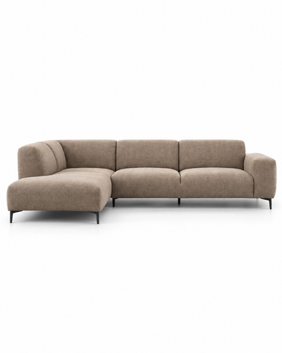 ALMO sectional sofa in RAVEN 30 fabric, front view
