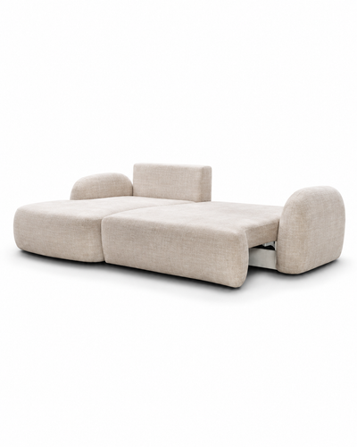 VELU sofa bed — open sleeping configuration